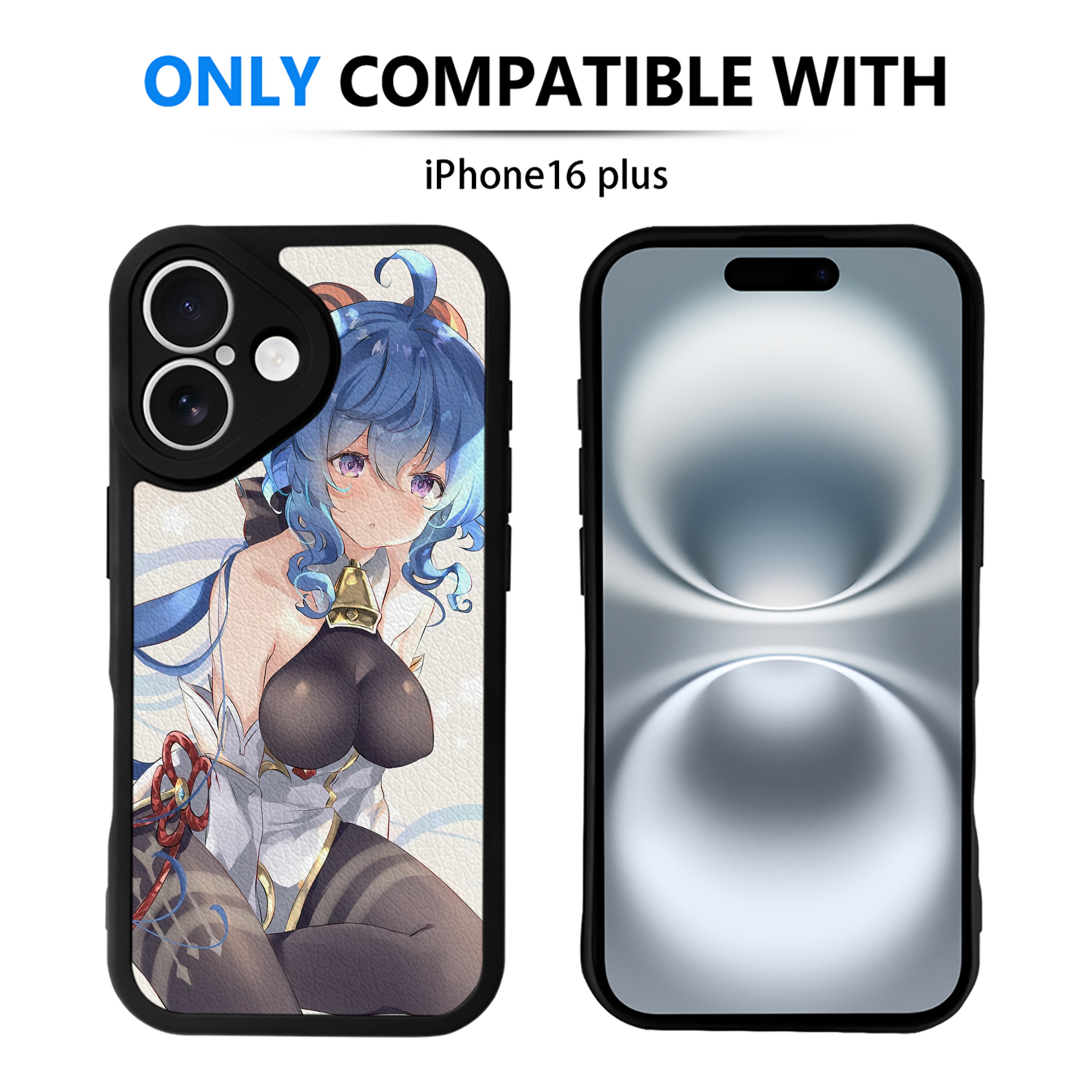 げんし神 genshin 【iPhone 16シリーズ対応】シリコンスマホケース（レザー調） 材質：シリコン